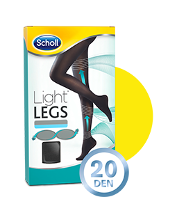 Scholl Light Legs Coll Comp 20den Xl Preto